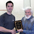 Andy Publow handing out league prizes