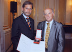 Great Silver Medal for Services to the Republic of Austria by Minister Johannes Hahn