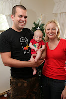 Oscar with Uncle Jason and Aunty Susan