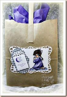 Precious Girl, Gingham Background, Our Daily Bread designs