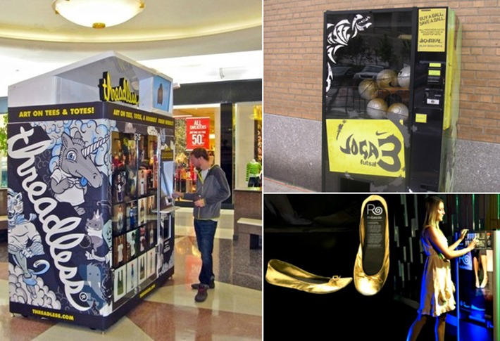 A tendência das Vending Machines – Threadless, Nike e Rollasole vending machine maquina vendas