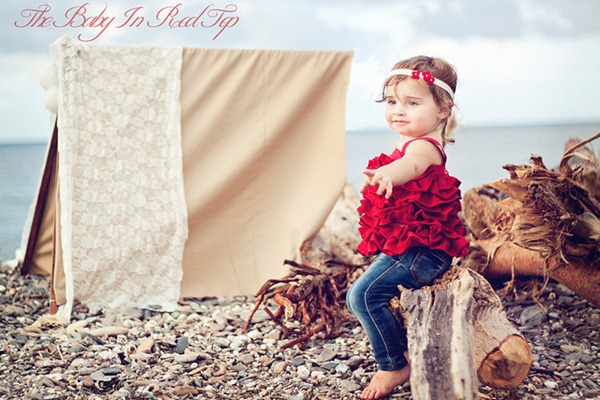 DIY ruffled tiered top