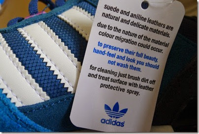 adidas Originals washing instruction: you should not wash your sneakers