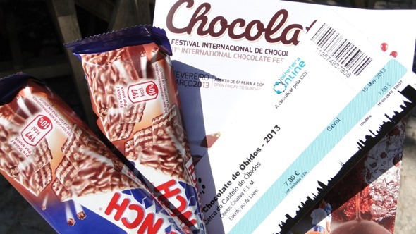 Ingressos para o Festival de Chocolate de Óbidos