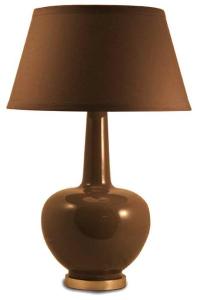 Taupe Porcelain Table Lamp (wellappointedhouse.com
