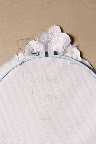 Step 2: Secure the napkin in an embroidery hoop to keep the fabric taunt.