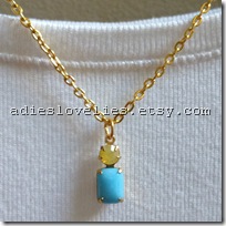 vintage stone necklaces 055