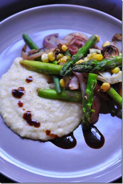 creamy vegan polenta