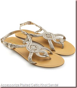 Accessorize Plaited Celtic Knot Sandal Accessorize Plaited Celtic Knot Sandal