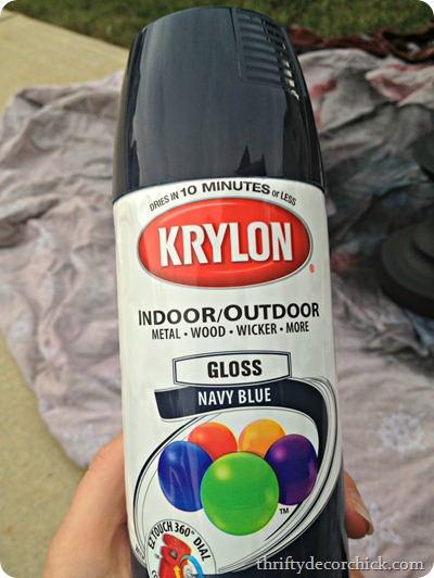 navy blue spray paint