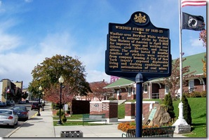 Windber Strike of 1922-23 marker in Miner's Park in Windber, PA