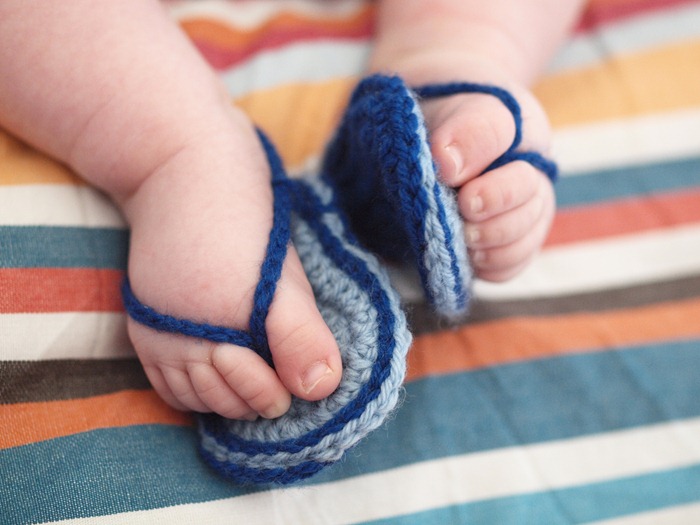 little feet in thongs