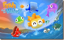 الواجهة الرئيسية للعبة السمك الطائر Fish Out Of Water! للأندرويد