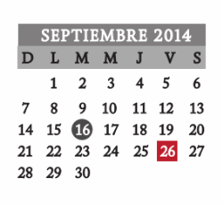 calendario cívico escolar de méxico 2016 calendario escolar de calendario septiembre 2014