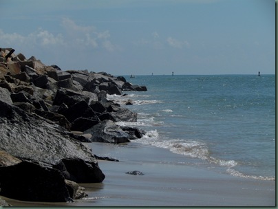 Fort Pierce inlet  rocks at inlet