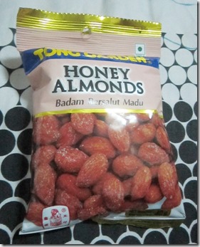 tong garden honey almonds, 240baon