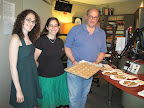 Guest judges Sarah, Stephanie, and Seth