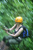 The author rappelling with Aventuras Tierra Adentro