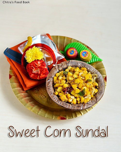 sweet corn sundal for navratri