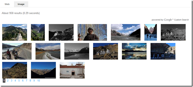Image search that links to relevant post