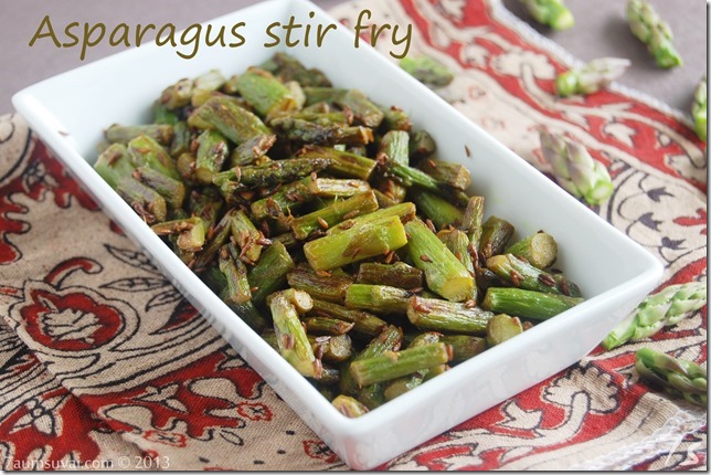 Asparagus stir fry
