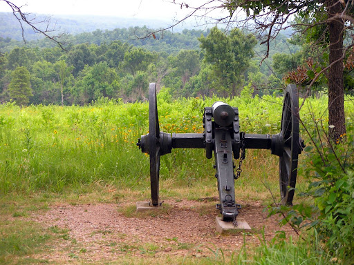 One of the cannon overlooking 