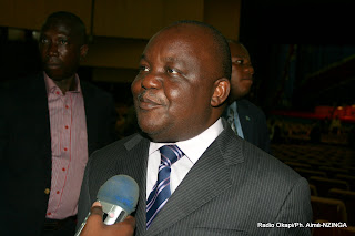 Antipas Mbusa Nyamuasi, Député National interview au Palais du Peuple. Kinshasa/RDC, le 20/02/2012, Radio Okapi/Ph. Aimé-NZINGA