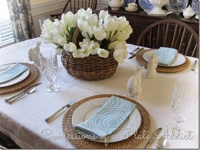 CONFESSIONS OF A PLATE ADDICT A Simple Spring Tablescape