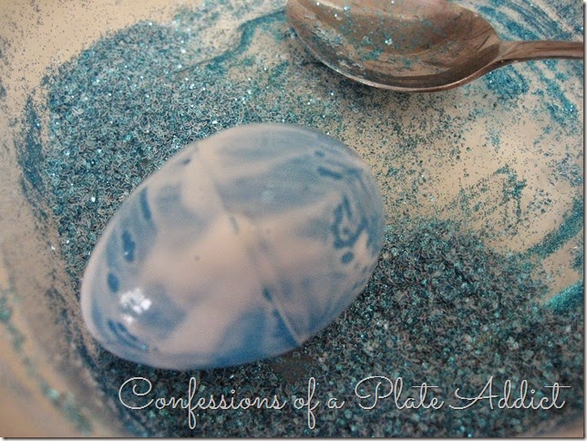 CONFESSIONS OF A PLATE ADDICT Pottery Barn Inspired Glitter Eggs