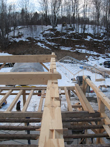 Step laps were cut in all four plates.