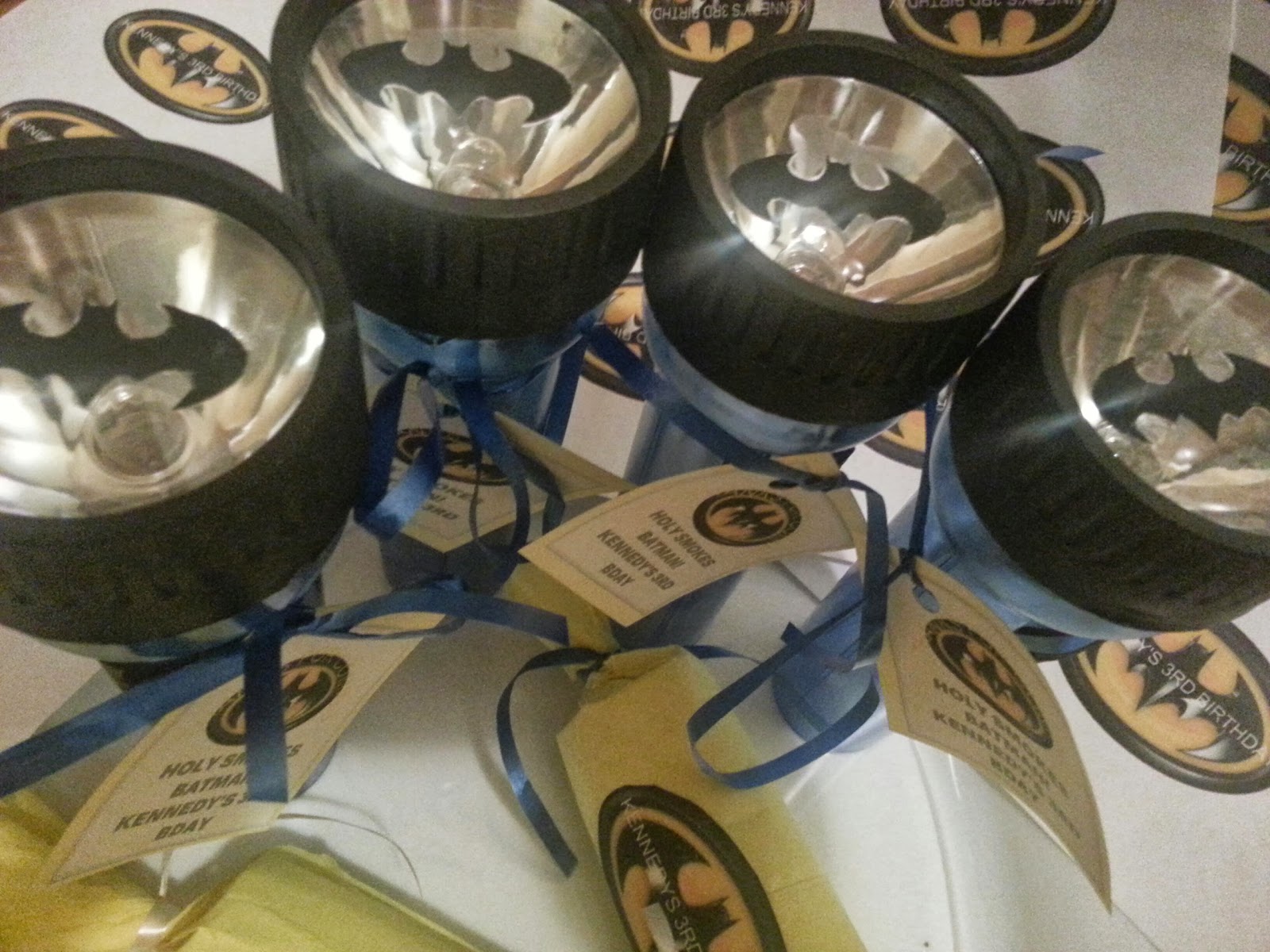 Iced Events Batman flashlightscustom party favors. Illuminates to