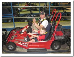 Florida vacation Old Town Ronnie on go cart