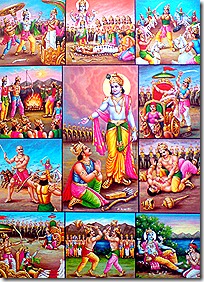 scenes from the Mahabharata