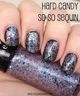 Hard Candy So So Sequin (over black creme)