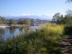 Puddingstone Lake and Mt. Baldy
