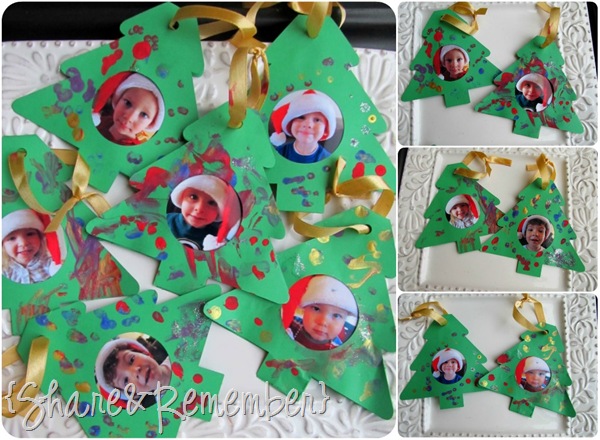 Paper Tree Photo Ornaments 