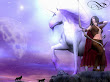 Unicorn And A Princess Warrior