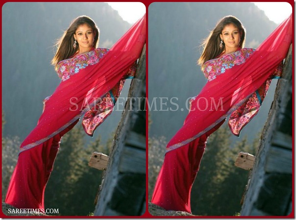 Nayanathara_Purple_Saree