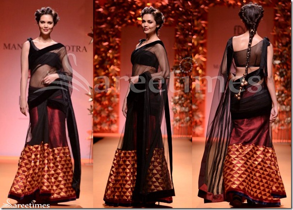 Isha_Gupta_Manish_Malhotra_Saree