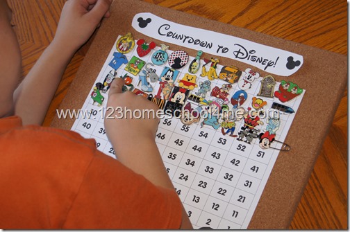 Disney Countdown Ideas using Disney Pins Disney Countdown Ideas using Disney Pins