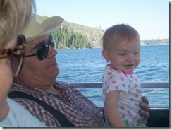 Grandpa, makayla, boat ride