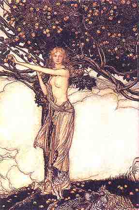 Freya By Arthur Rackham, Asatru Gods And Heroes