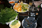 The fixings! With fresh citrus, herbs, ginger and grapes, it looks more like a salad bar than a cocktail bar. The fixings! With fresh citrus, herbs, ginger and grapes, it looks more like a salad bar than a cocktail bar.