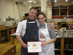 Laura with Celebrity Chef, Gary O'Hanlon.