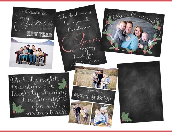Free Chalkboard Christmas Card Downloads by Chelsea Peterson Photography