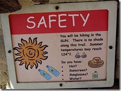 safety hiking sign 1 safety hiking sign 1