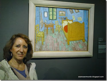 Amsterdam. Museo de Van Gogh. El dormitorio. Carmen - DSC_0099