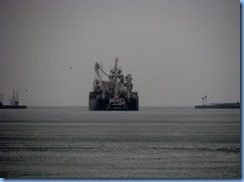 8549 St. Catharines - end of Welland Canal Pkwy - Sea Eagle ll, an articulated pusher tug, leaving the Welland Canal and entering Lake Ontario