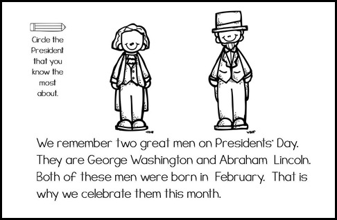 Presdient's Day mini book & graph3b