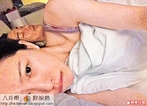 與潘霜霜的一張床照流出，令林峯大受打擊。　互聯網圖片